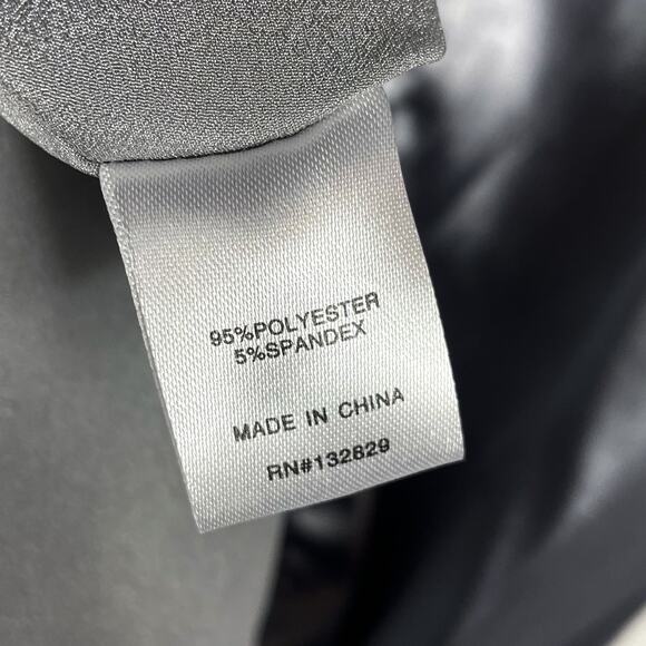 Superdown Cerina Maxi Dress Silver Metallic Knot Slit Open Back Sleeveless Sz M - Picture 14 of 14